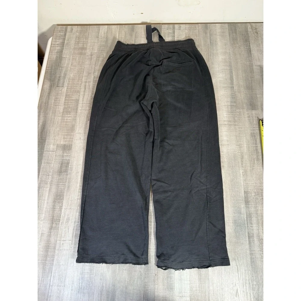 Old Navy Baggy Sweatpants Black Chunky Drawstring Grunge Pockets Mens Large